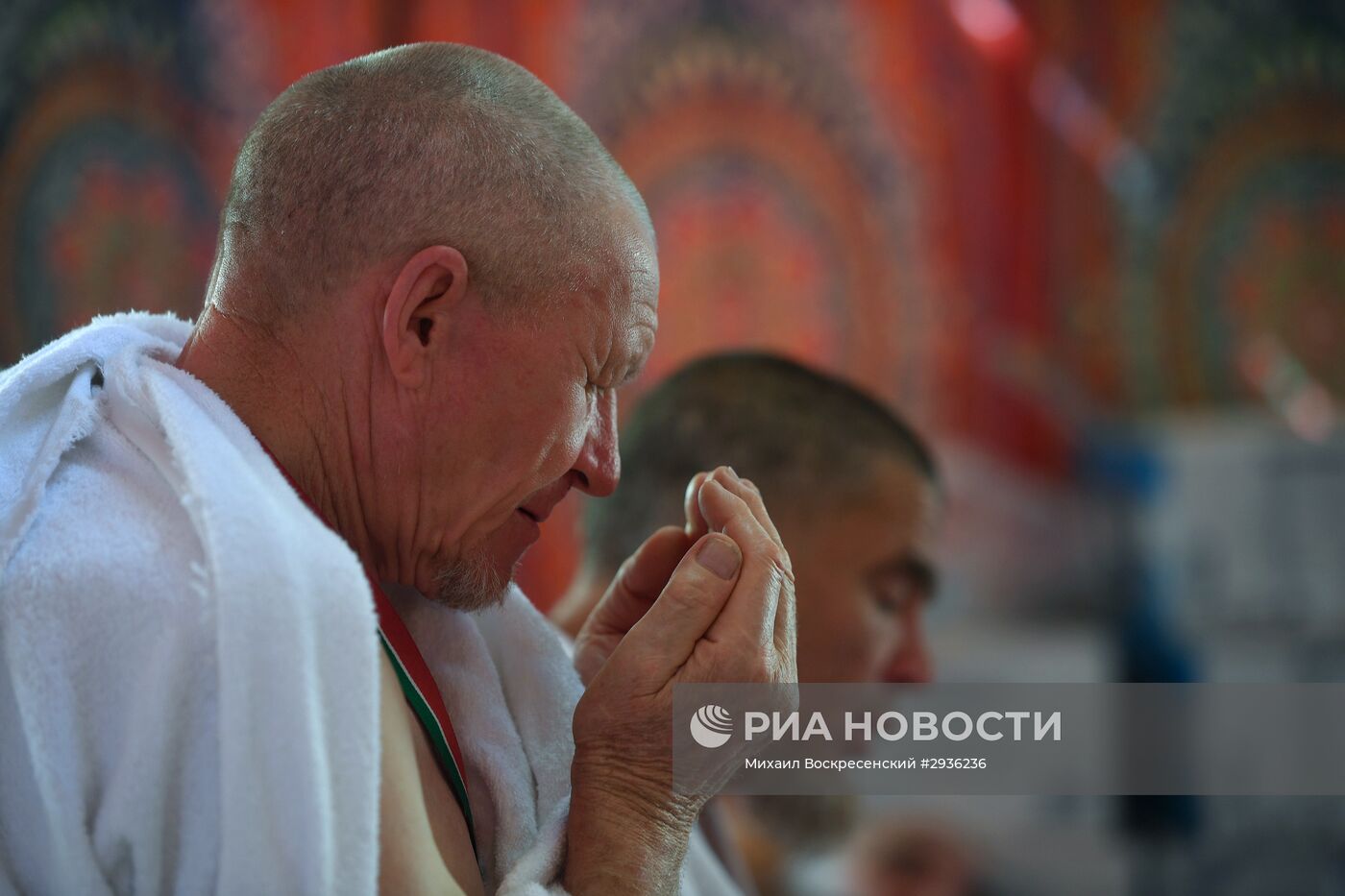 Паломники во время хаджа в Саудовской Аравии