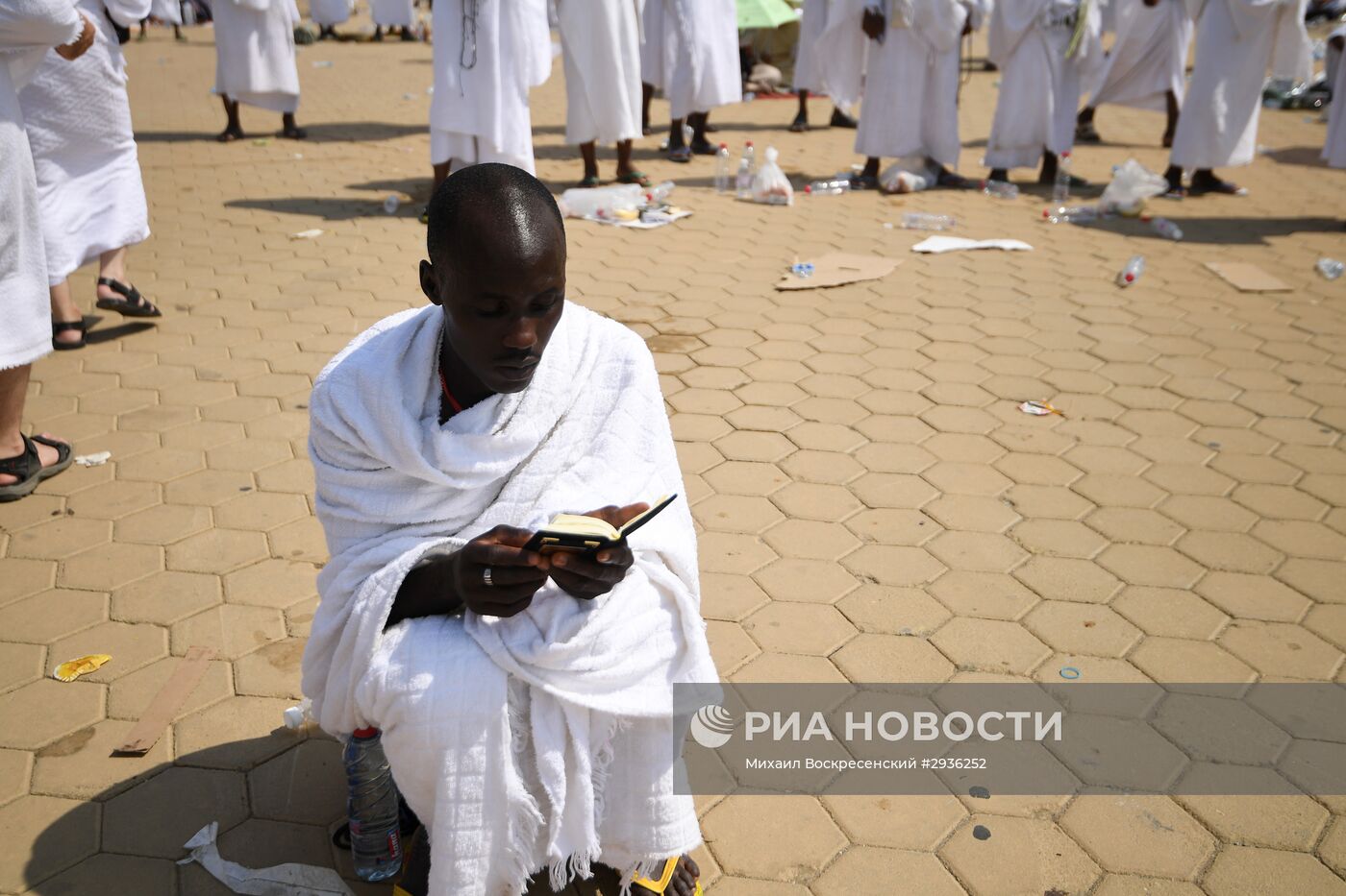 Паломники во время хаджа в Саудовской Аравии