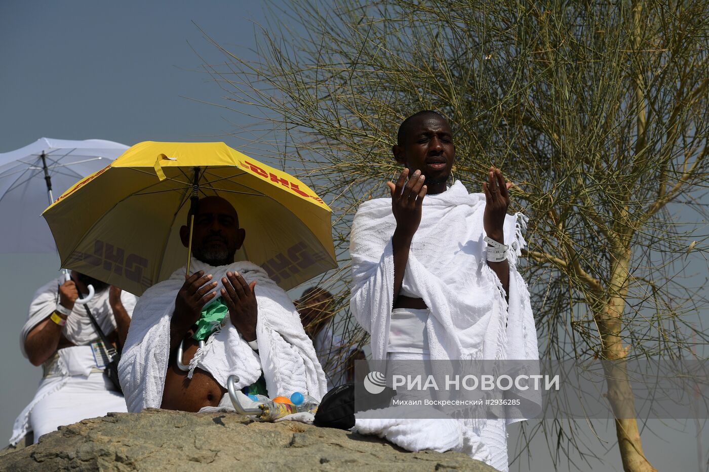 Паломники во время хаджа в Саудовской Аравии