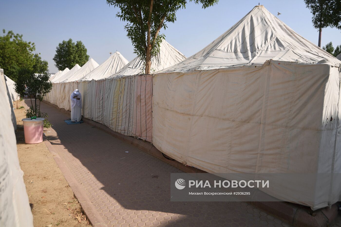 Паломники во время хаджа в Саудовской Аравии