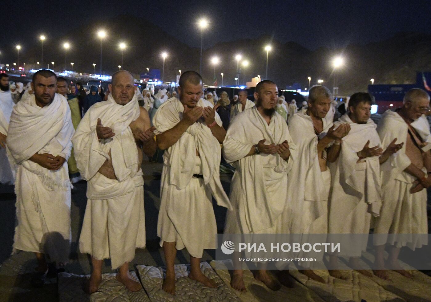 Паломники во время хаджа в Саудовской Аравии