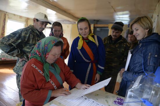 Досрочное голосование в труднодоступных районах севера Тюменской области