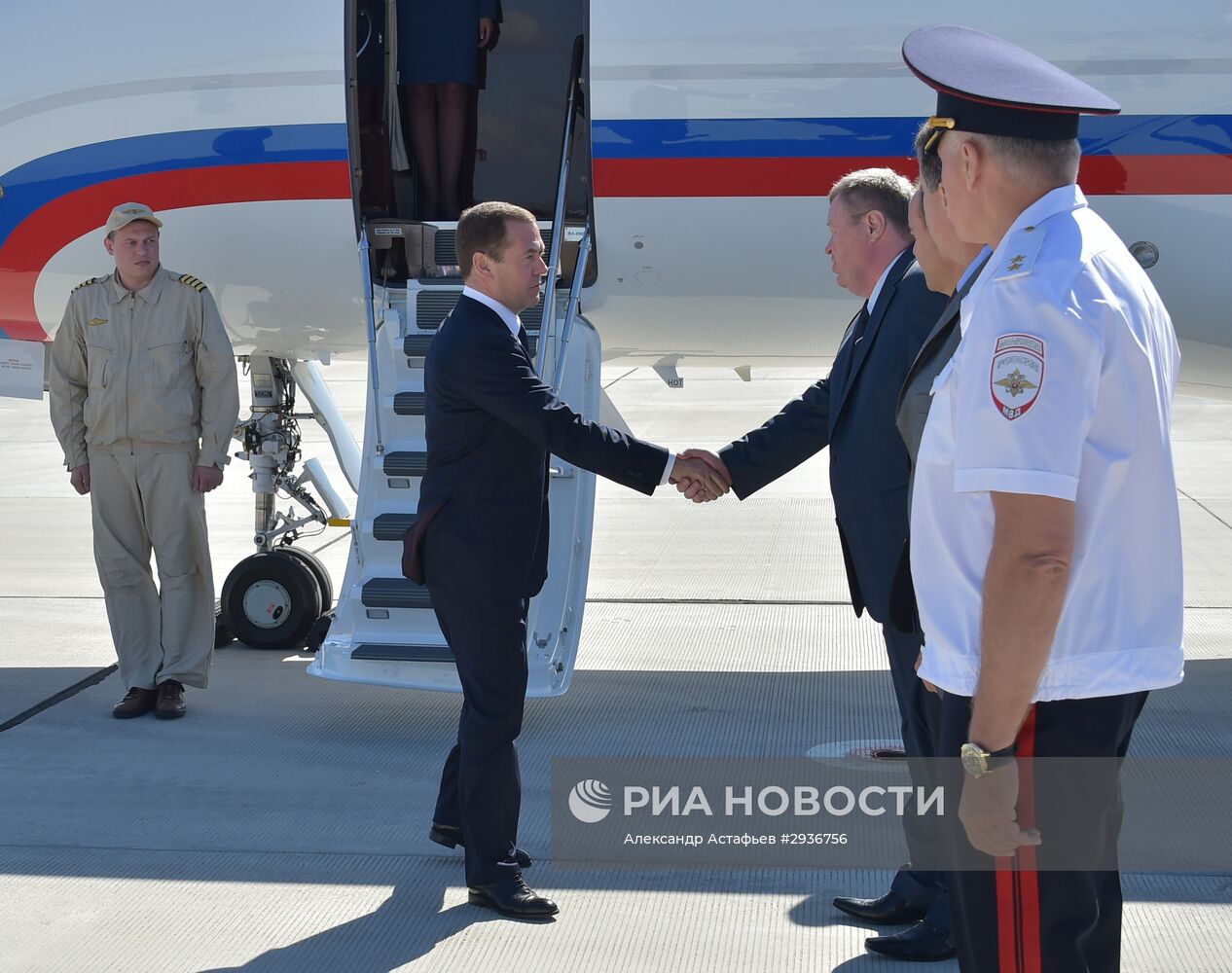 Рабочая поездка президента РФ В. Путина и премьер-министра РФ Д. Медведева в Южный федеральный округ