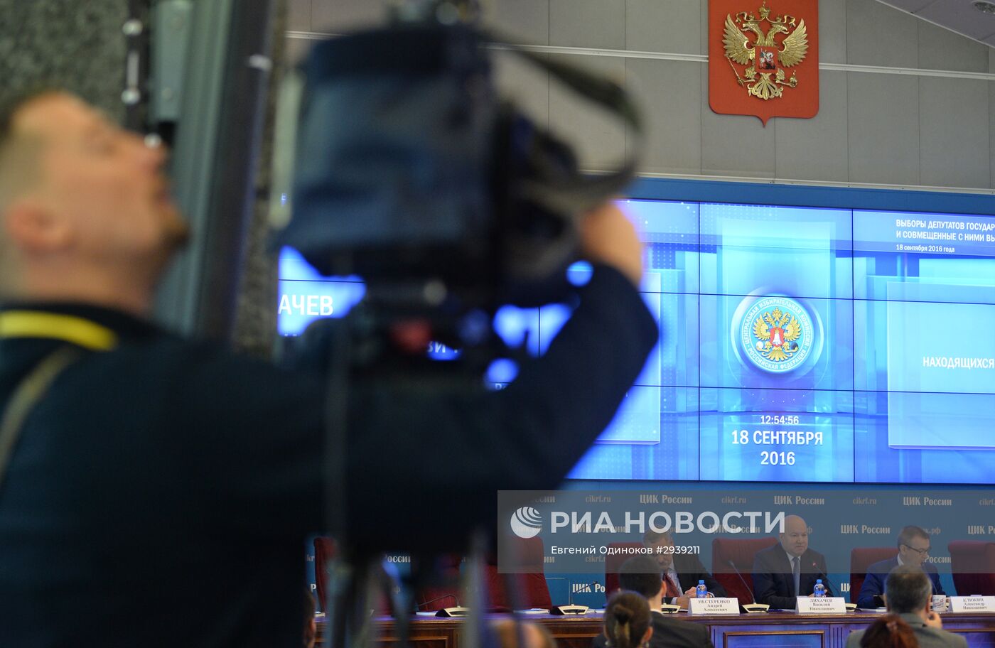 Работа ЦИК РФ