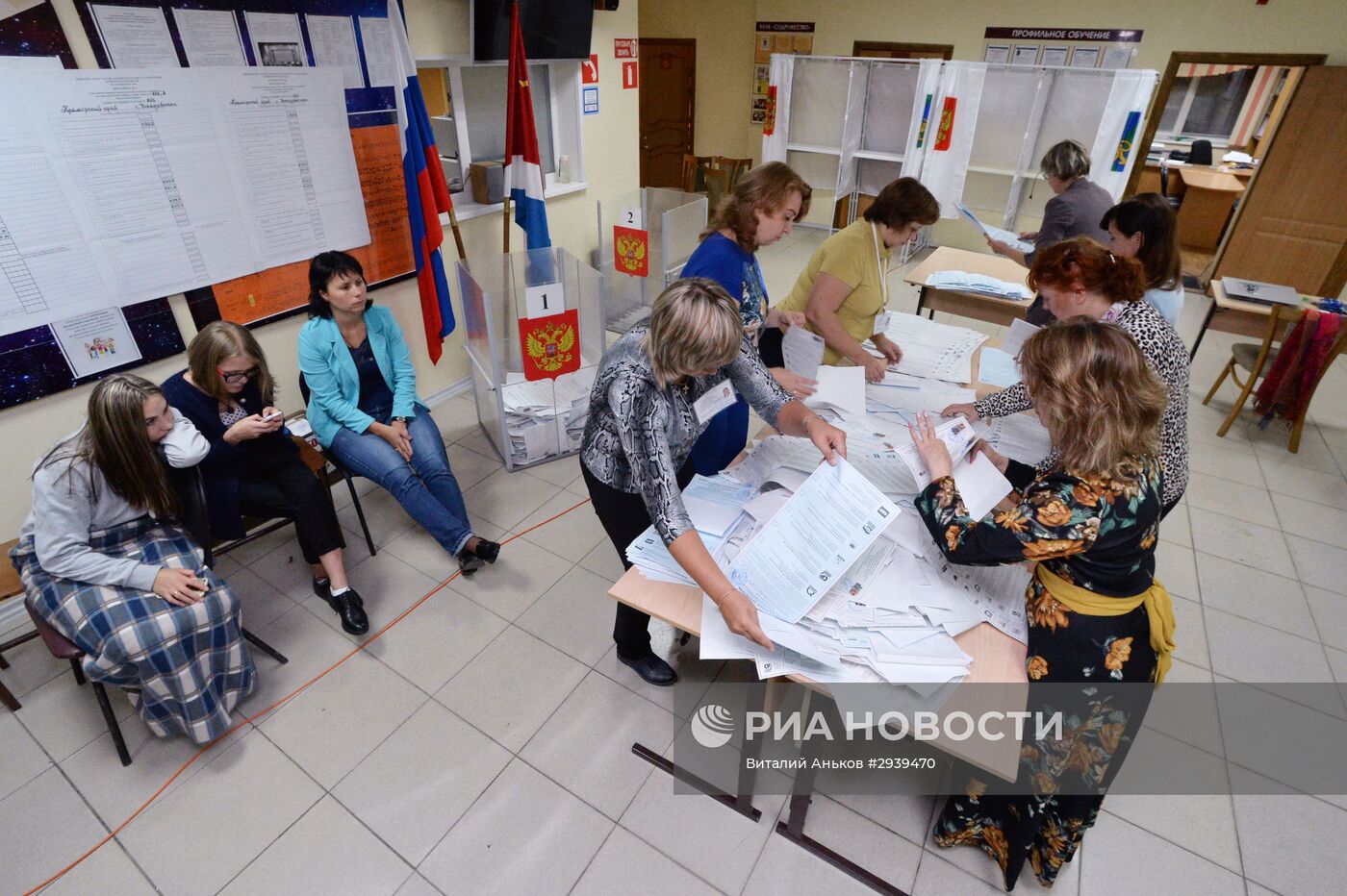 Подсчет голосов в единый день голосования