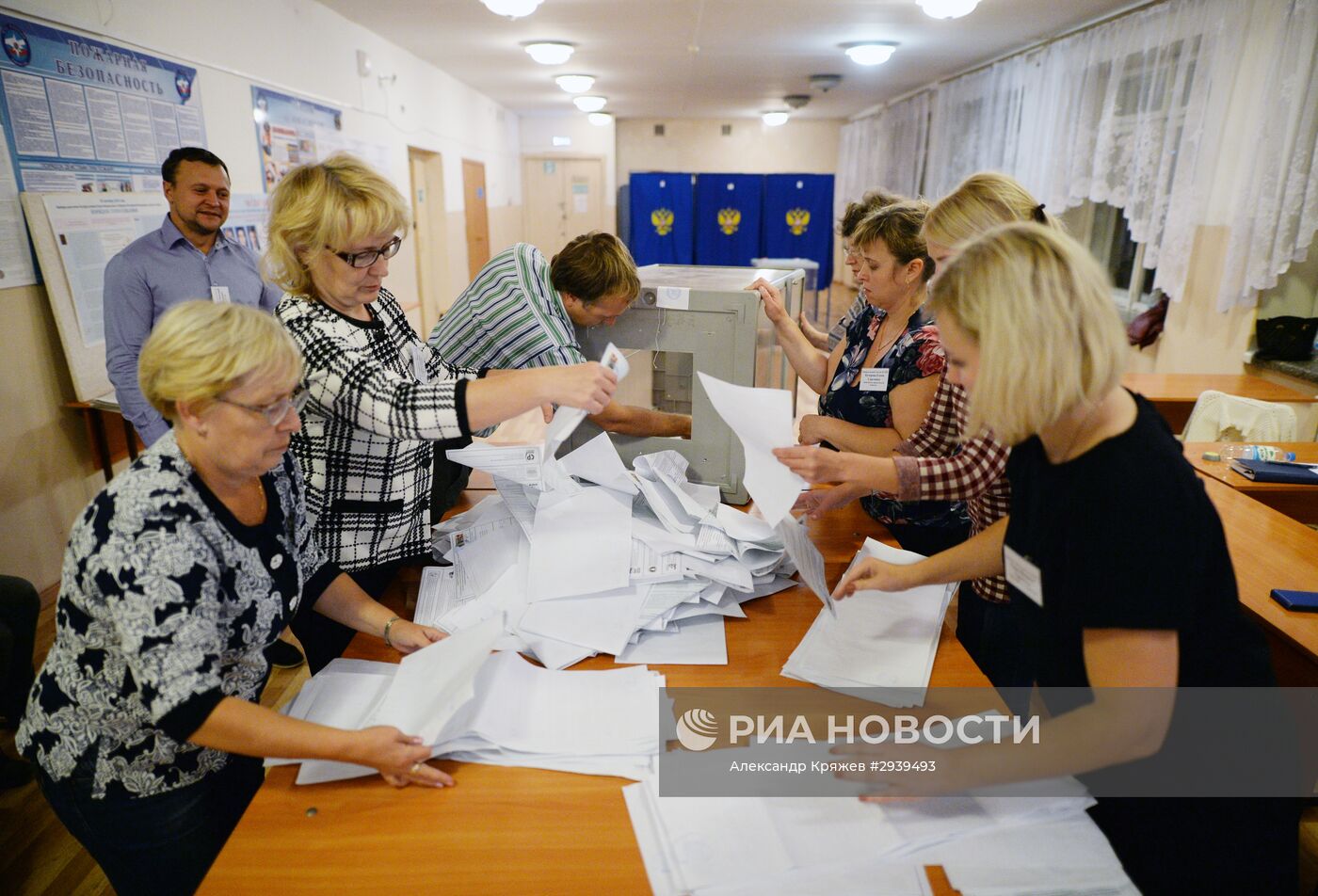 Подсчет голосов в единый день голосования