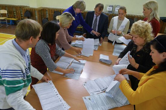 Подсчет голосов в единый день голосования