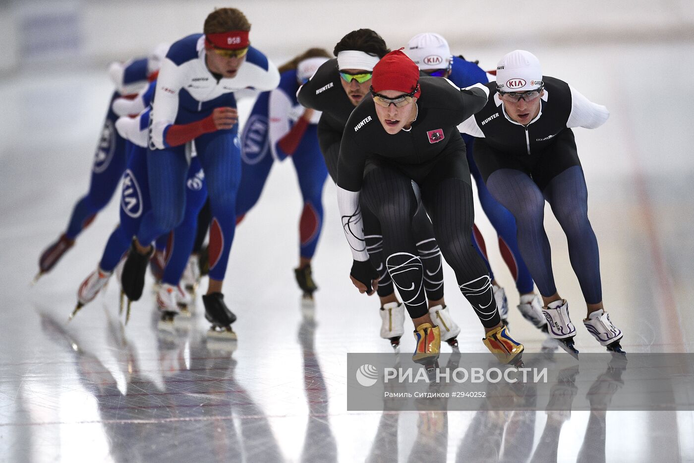 Тренировка сборной России по конькобежному спорту
