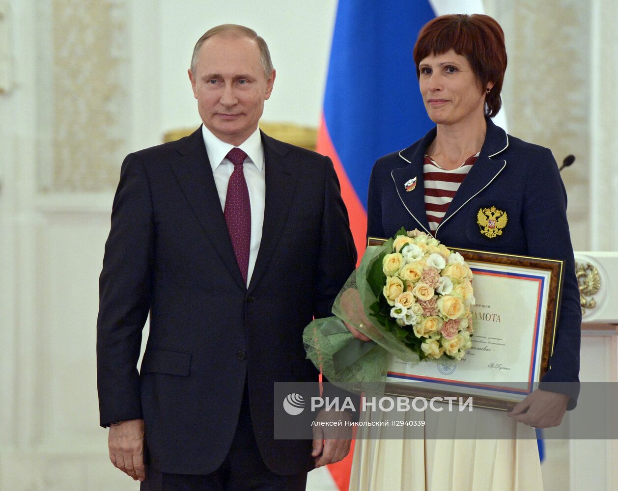 Президент РФ В. Путин встретился с паралимпийской сборной РФ по летним видам спорта