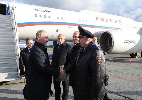 Рабочая поездка президента РФ В. Путина в Ижевск