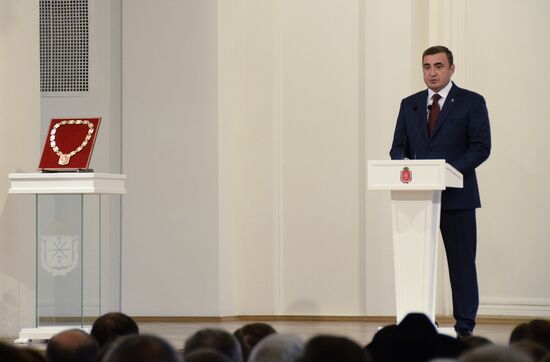 Инаугурация избранного губернатором Тульской области Алексея Дюмина