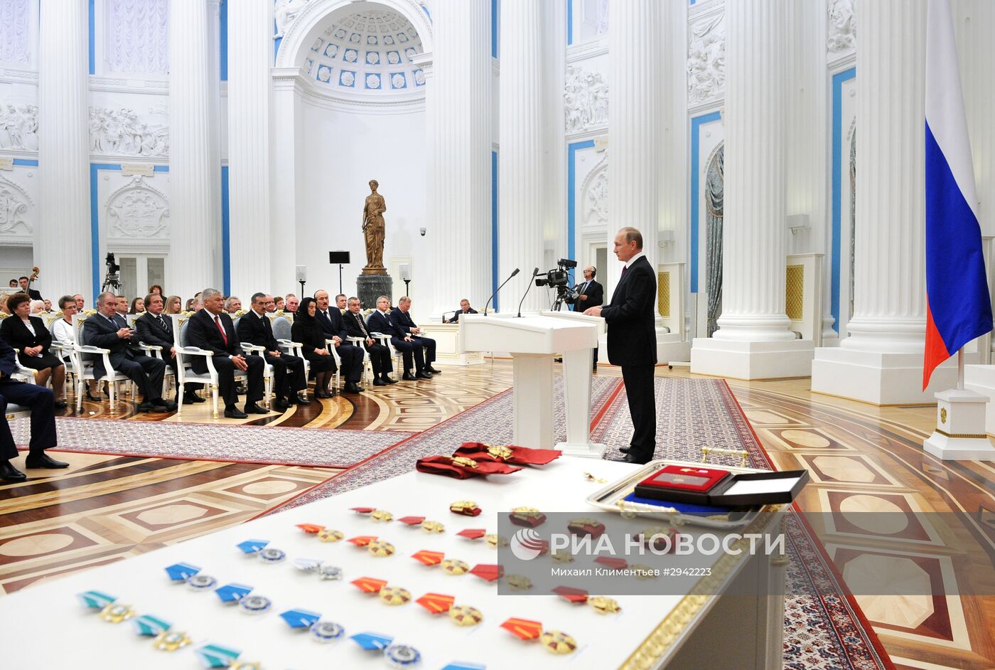 Церемония вручения государственных наград в Кремле