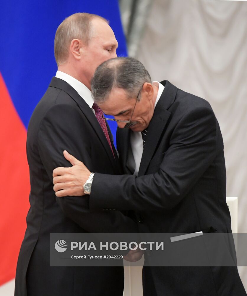 Церемония вручения государственных наград в Кремле