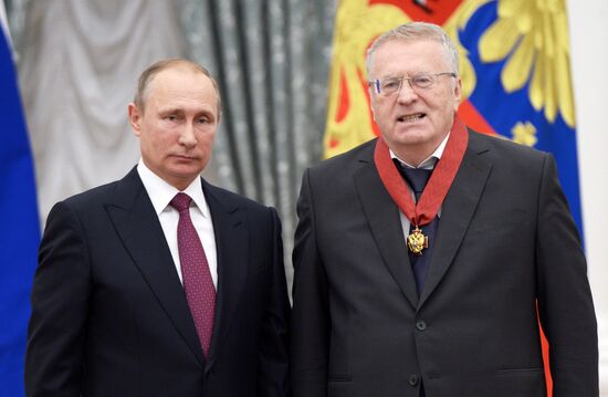 Церемония вручения государственных наград в Кремле