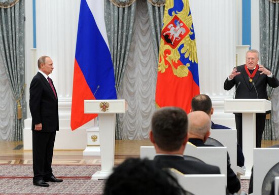 Церемония вручения государственных наград в Кремле