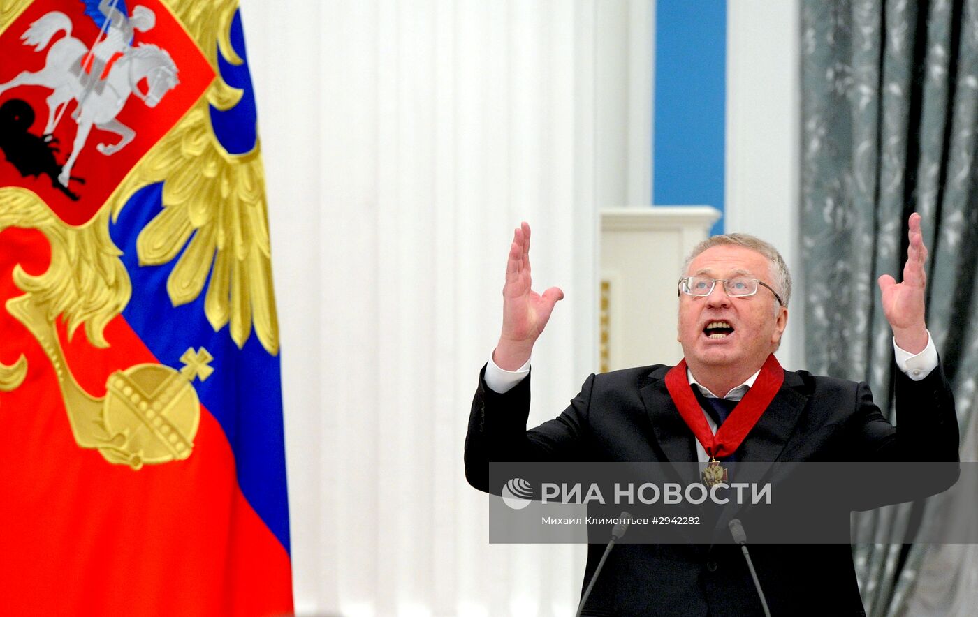 Церемония вручения государственных наград в Кремле