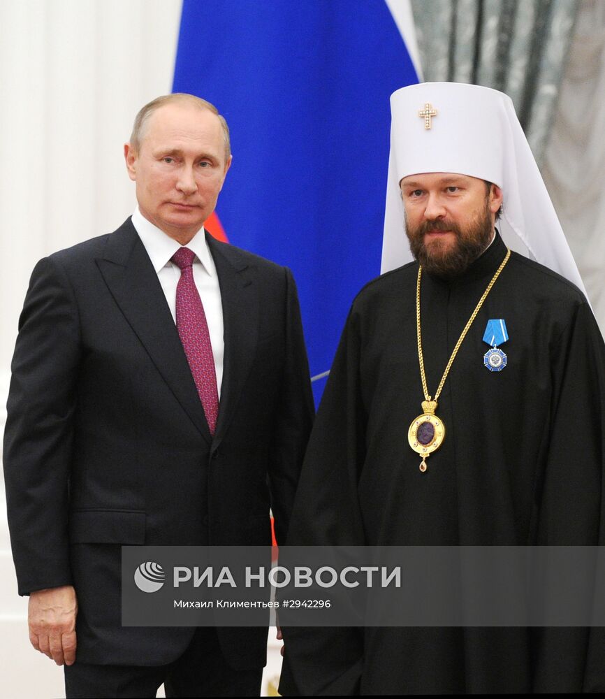 Церемония вручения государственных наград в Кремле