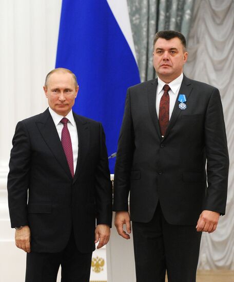 Церемония вручения государственных наград в Кремле