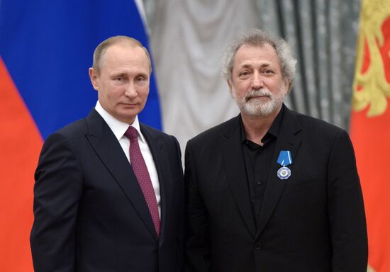 Церемония вручения государственных наград в Кремле