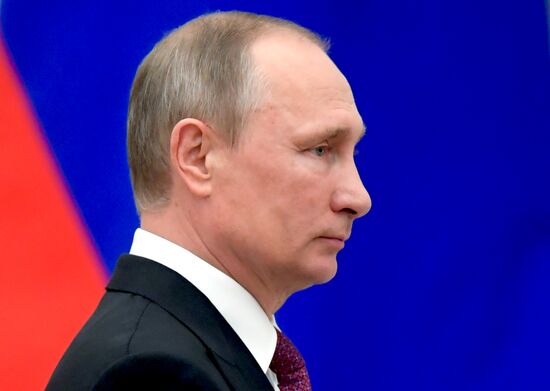 Церемония вручения государственных наград в Кремле