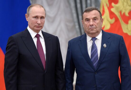 Церемония вручения государственных наград в Кремле