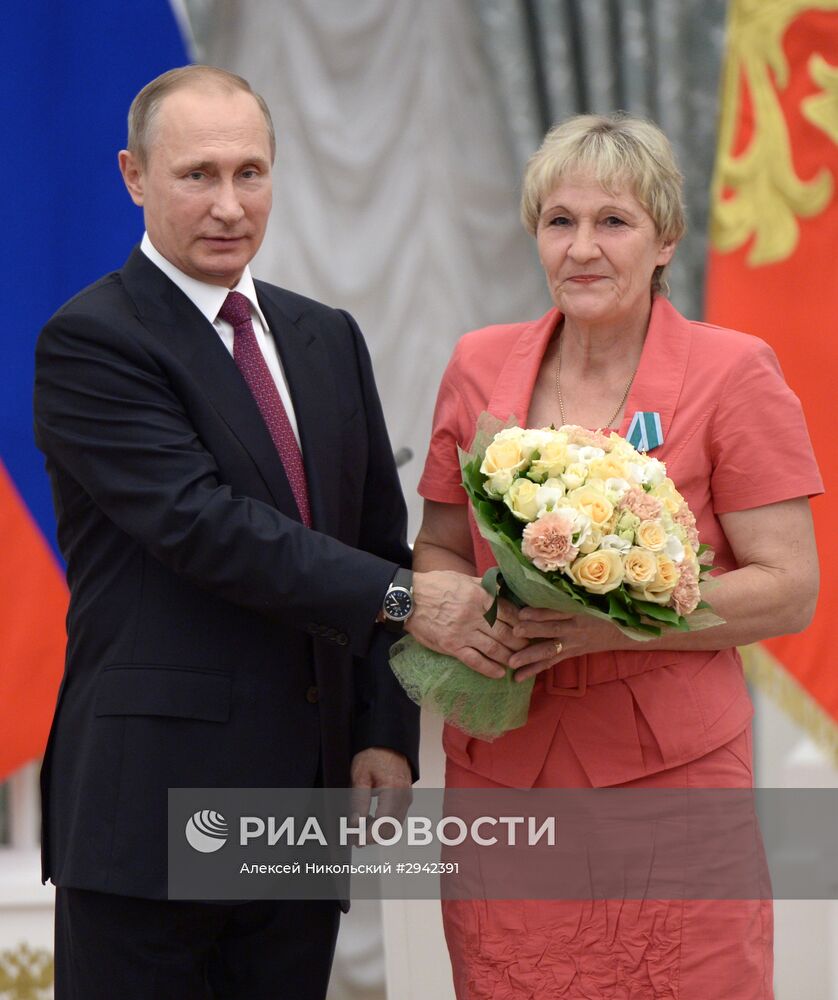 Церемония вручения государственных наград в Кремле