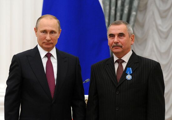 Церемония вручения государственных наград в Кремле