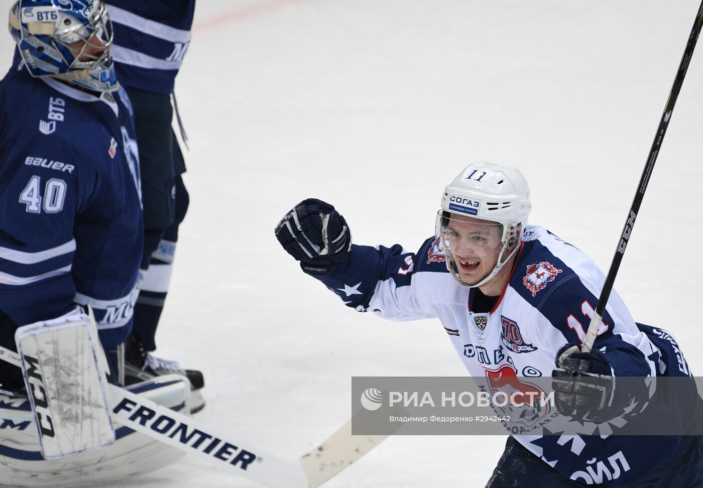 Хоккей. КХЛ. Матч "Динамо" (Москва) - "Торпедо"