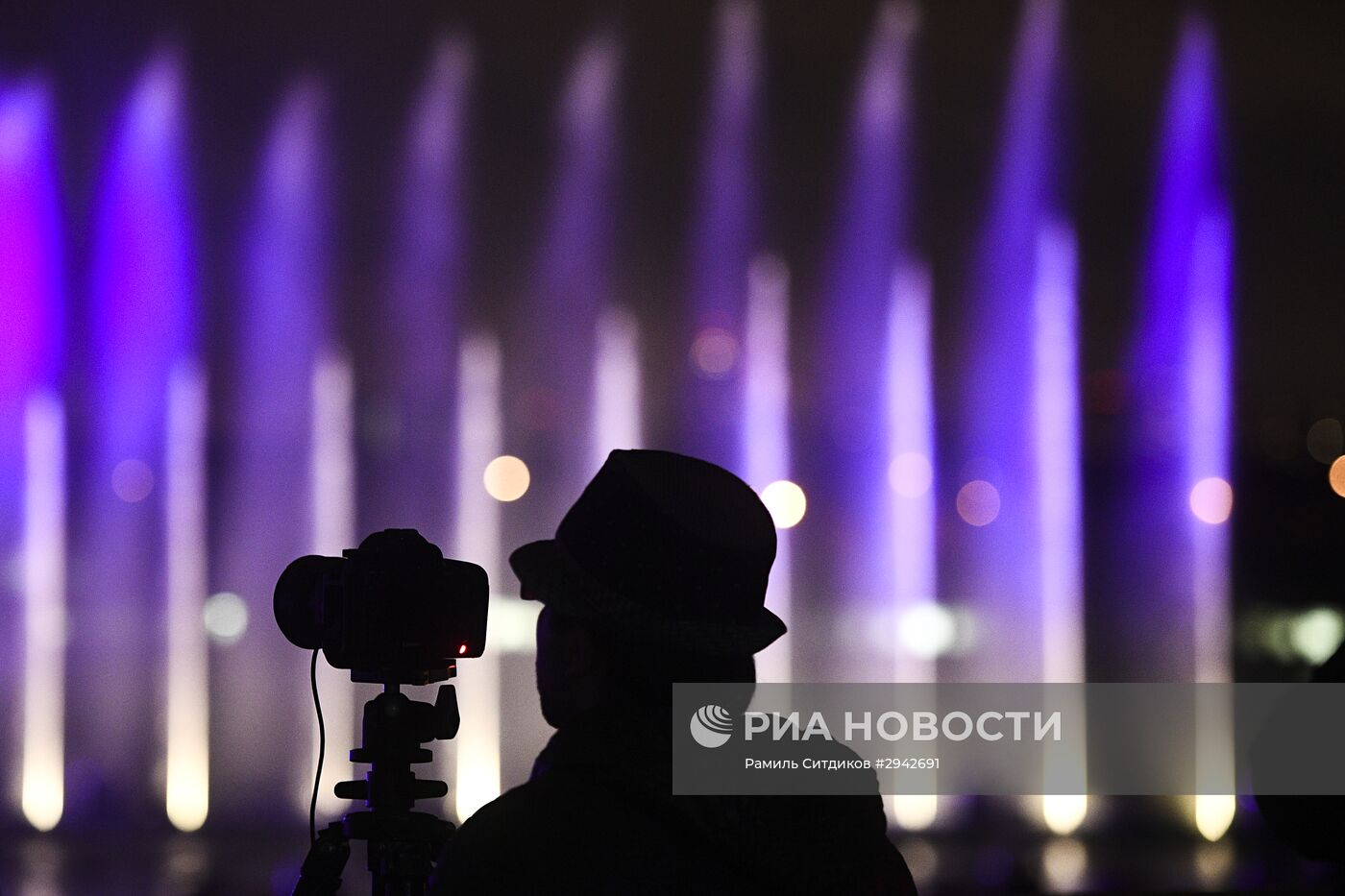 Репетиция мультимедийного шоу в рамках московского международного фестиваля "Круг света" 2016
