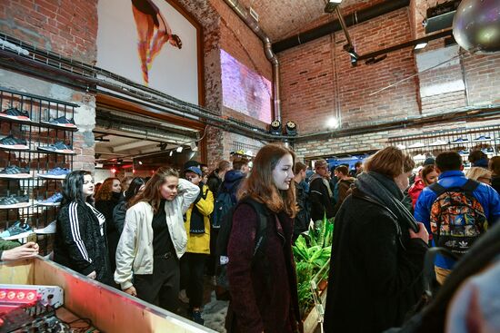 Открытие флагманского бутика Adidas Originals на Кузнецком Мосту