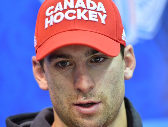 Пресс-конференция сборной Канады по хоккею