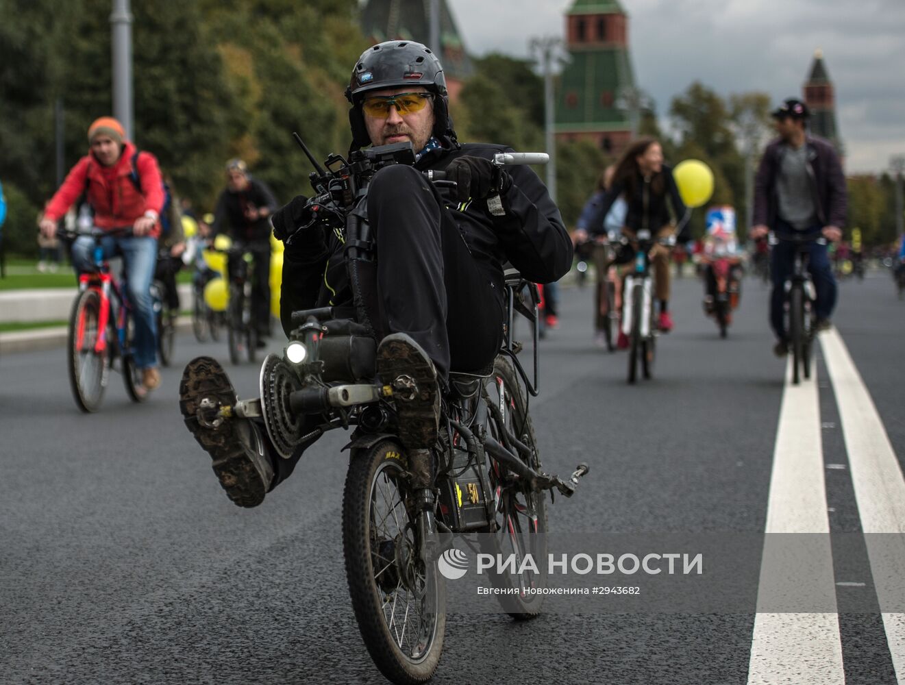 Осенний велопарад в Москве