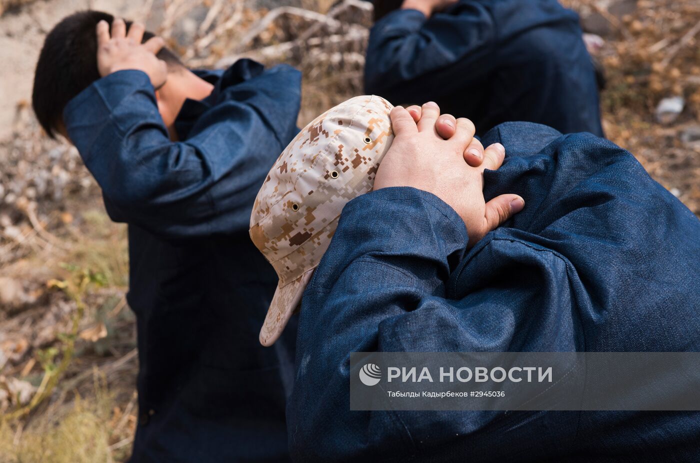 Учения сотрудников службы исполнения наказаний в Киргизии