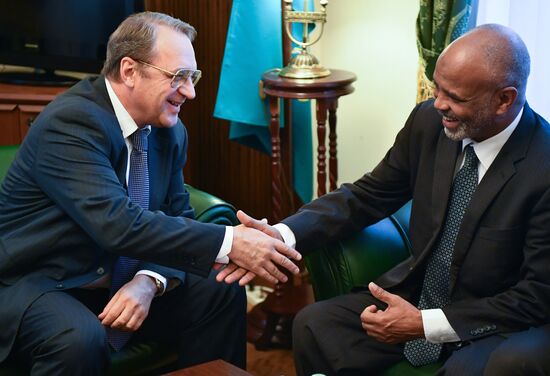 Встреча заместителя министра иностранных дел РФ М.Л. Богданова с государственным министром иностранных дел Республики Судан Камаль Исмаилом