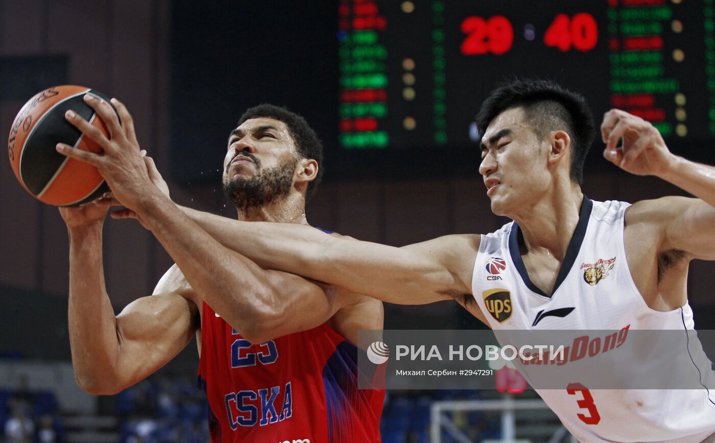 Баскетбол. Товарищеский матч. “Гуандун” – ЦСКА