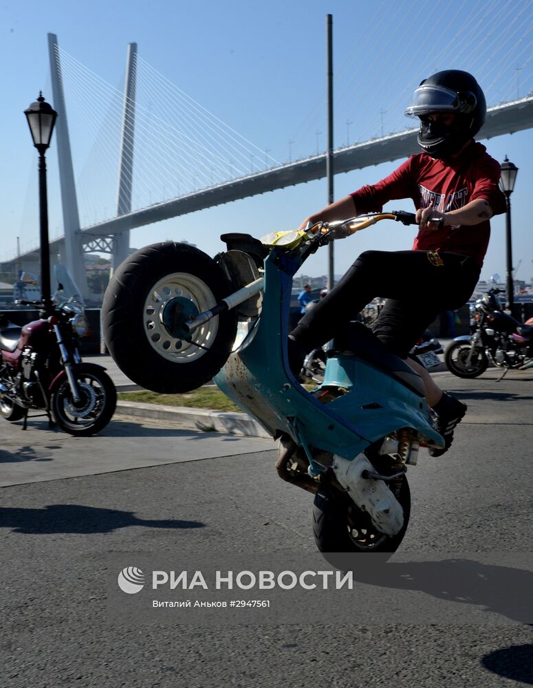Закрытие байкерского сезона во Владивостоке