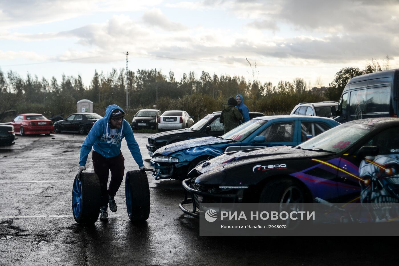 Соревнования по дрифту в Великом Новгороде