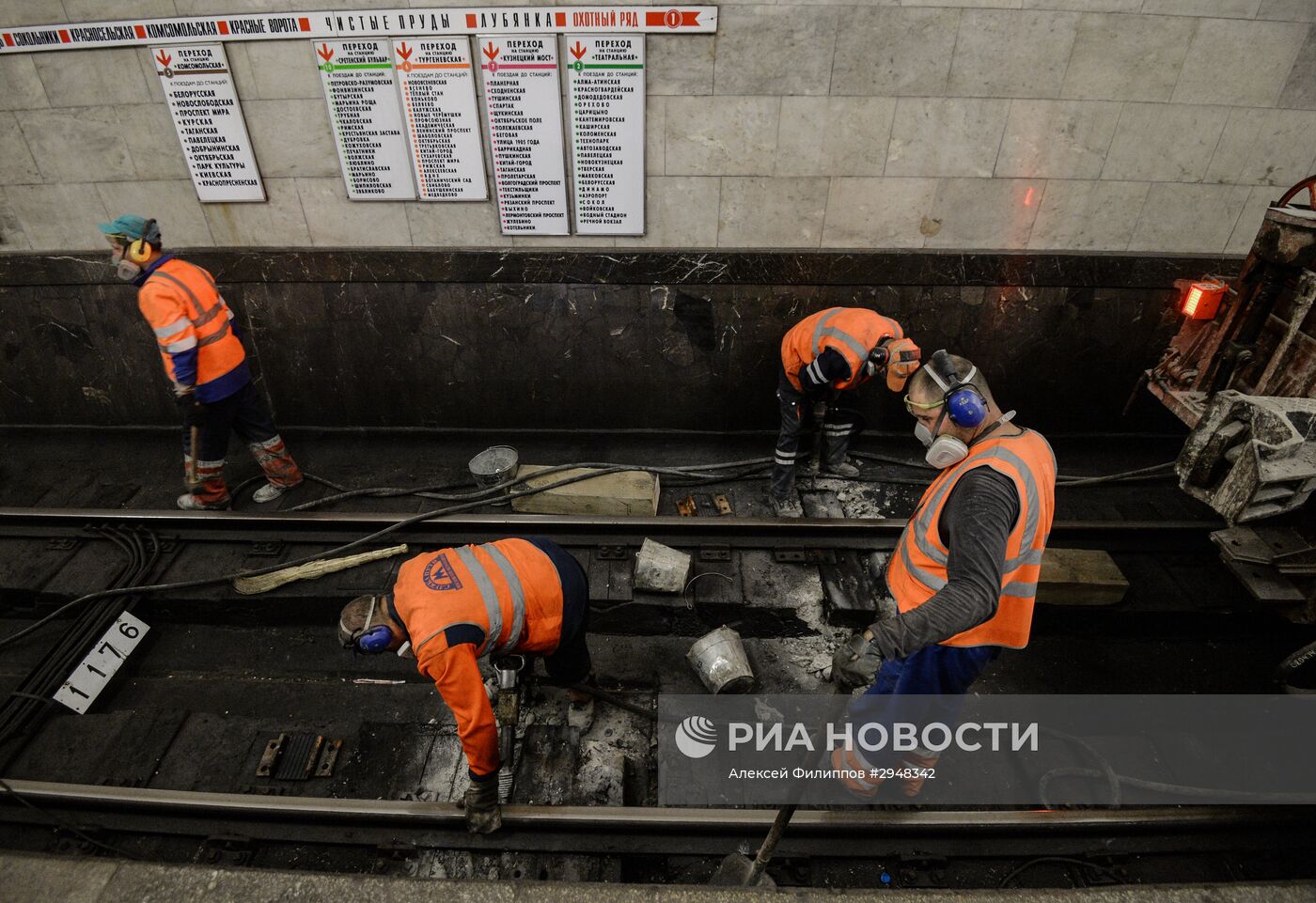 Проведение технологического "окна" на Сокольнической линии