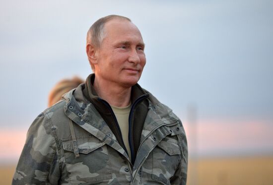 Рабочая поездка президента РФ В. Путина в Оренбургскую область