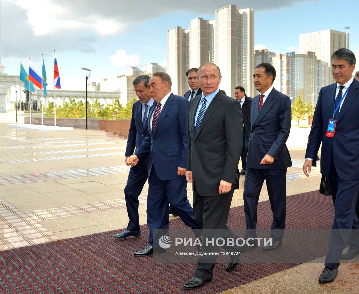 Визит президента РФ Владимира Путина в Казахстан