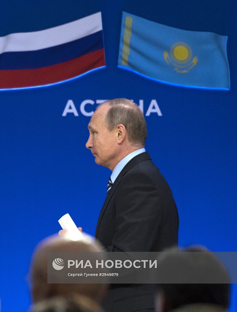 Визит президента РФ Владимира Путина в Казахстан