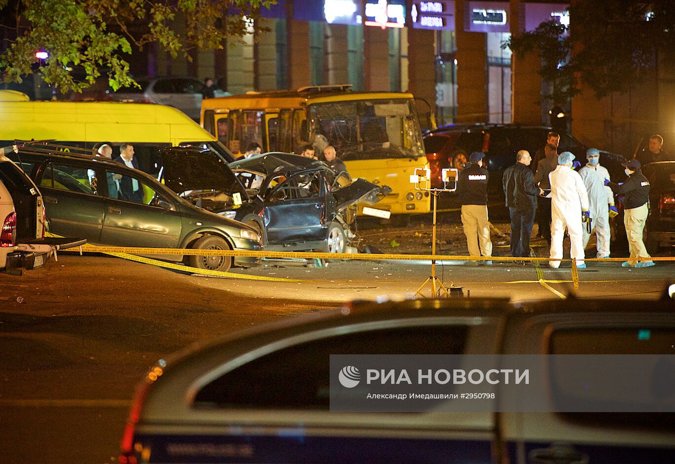 Последствия взрыва в Тбилиси