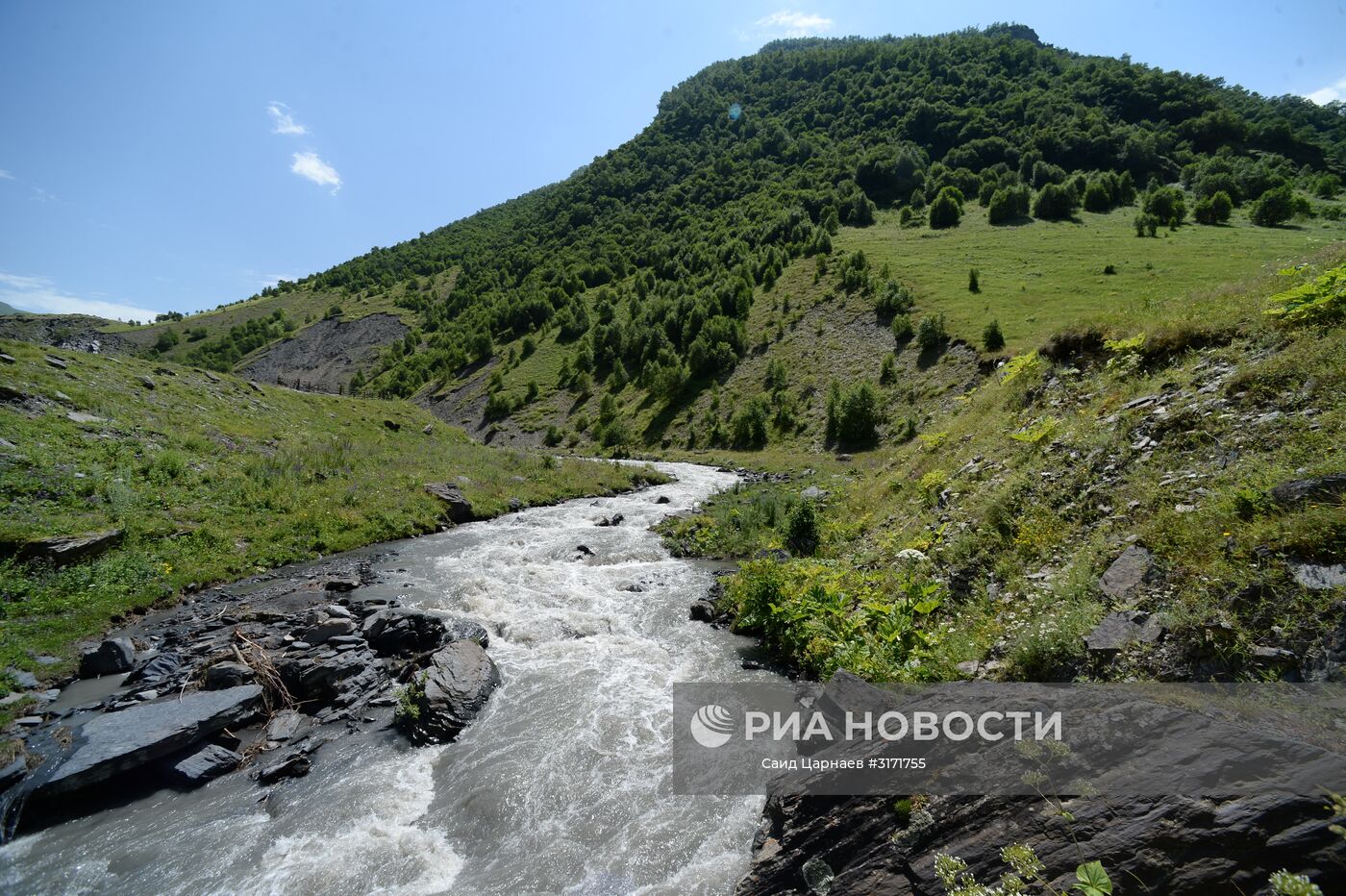 Река Терек в Чечне