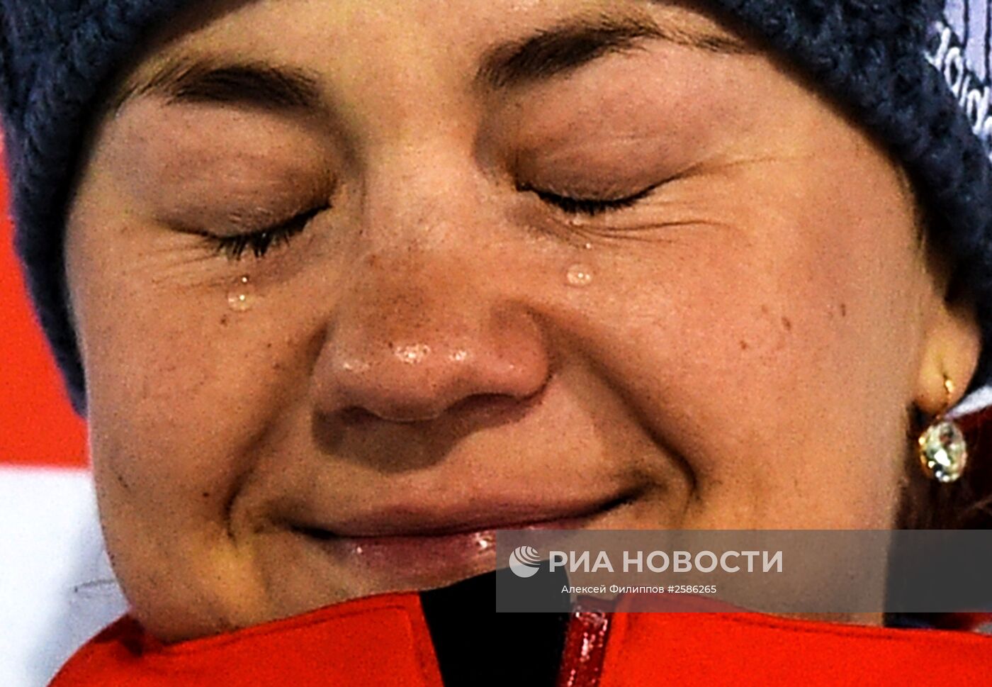 Российские спортсмены плачут