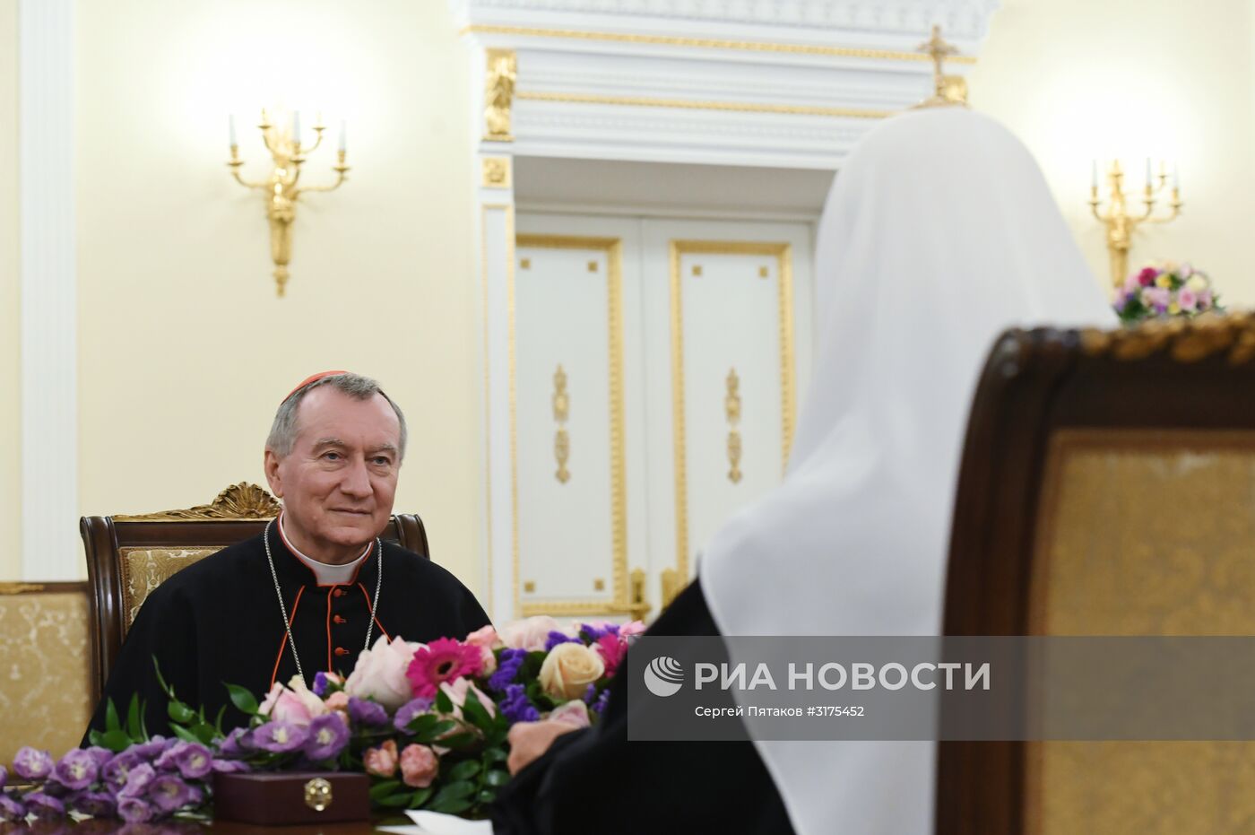 Встреча патриарха Кирилла с госсекретарем Ватикана П. Паролином