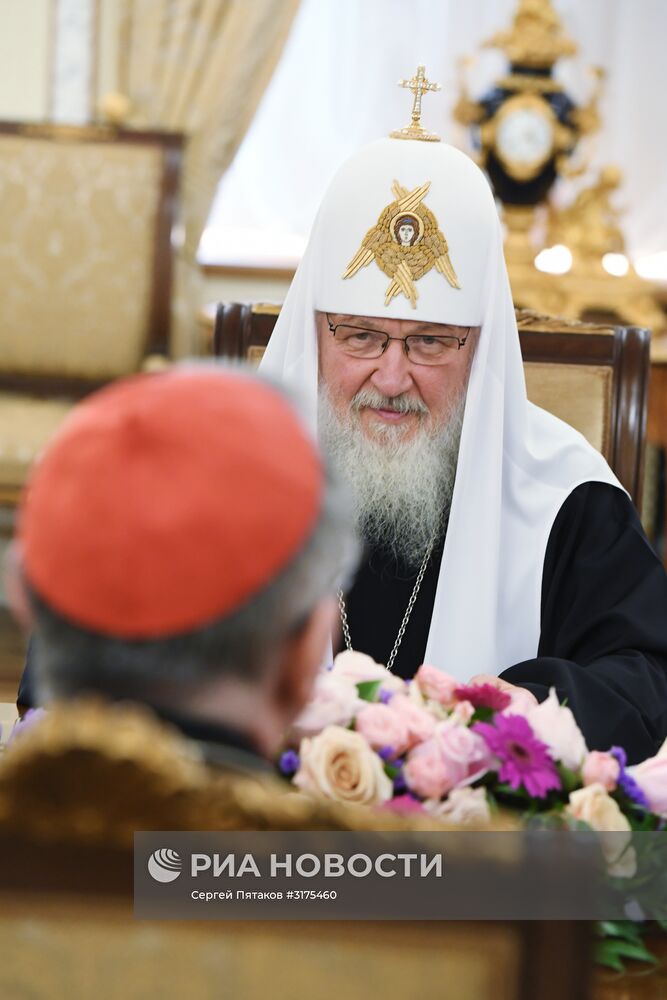 Встреча патриарха Кирилла с госсекретарем Ватикана П. Паролином