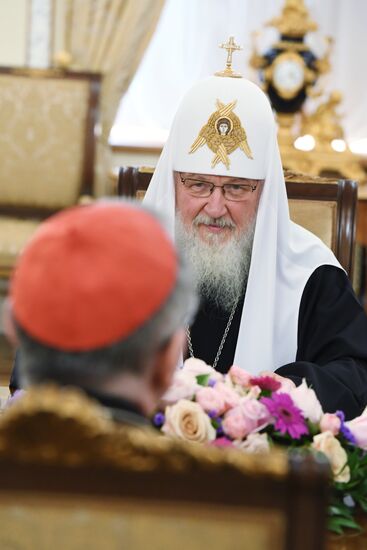 Встреча патриарха Кирилла с госсекретарем Ватикана П. Паролином