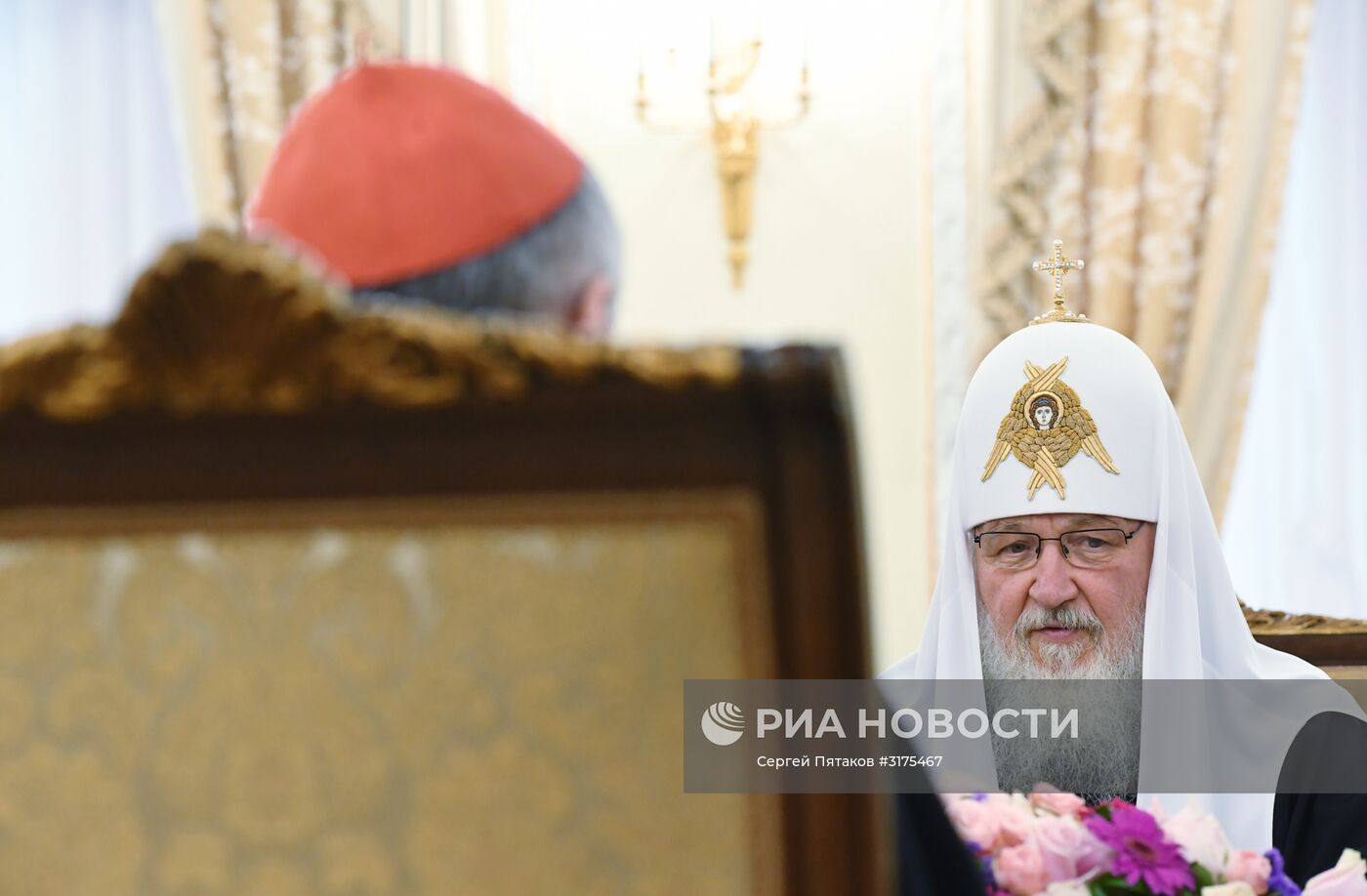 Встреча патриарха Кирилла с госсекретарем Ватикана П. Паролином