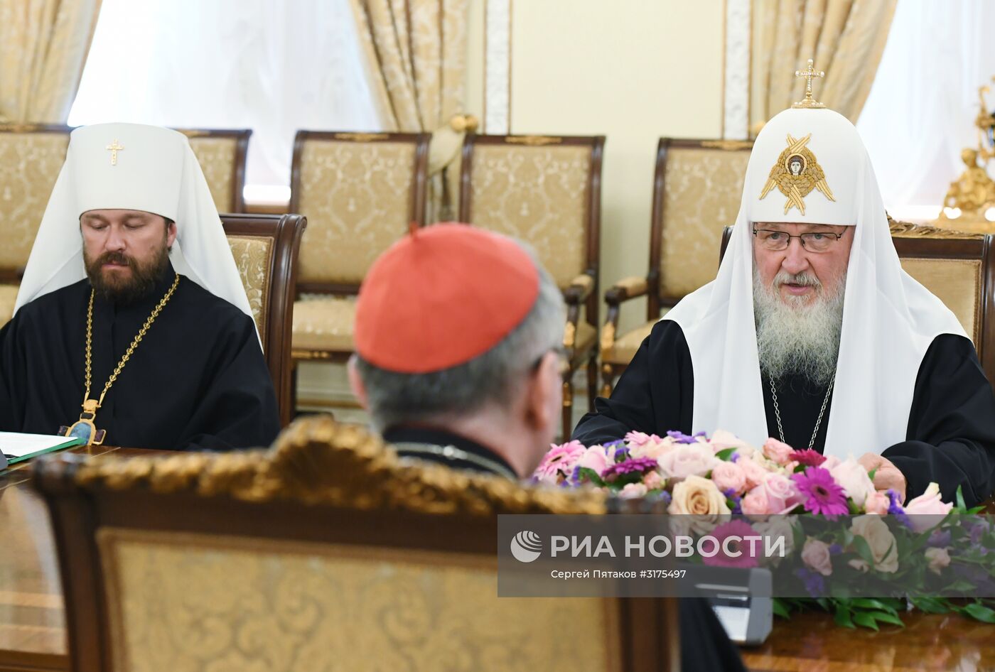Встреча патриарха Кирилла с госсекретарем Ватикана П. Паролином