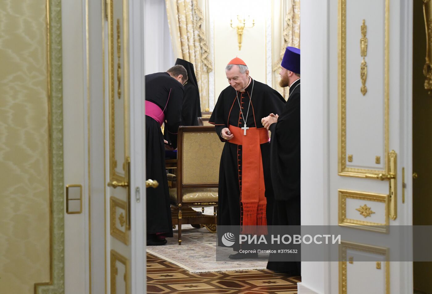 Встреча патриарха Кирилла с госсекретарем Ватикана П. Паролином